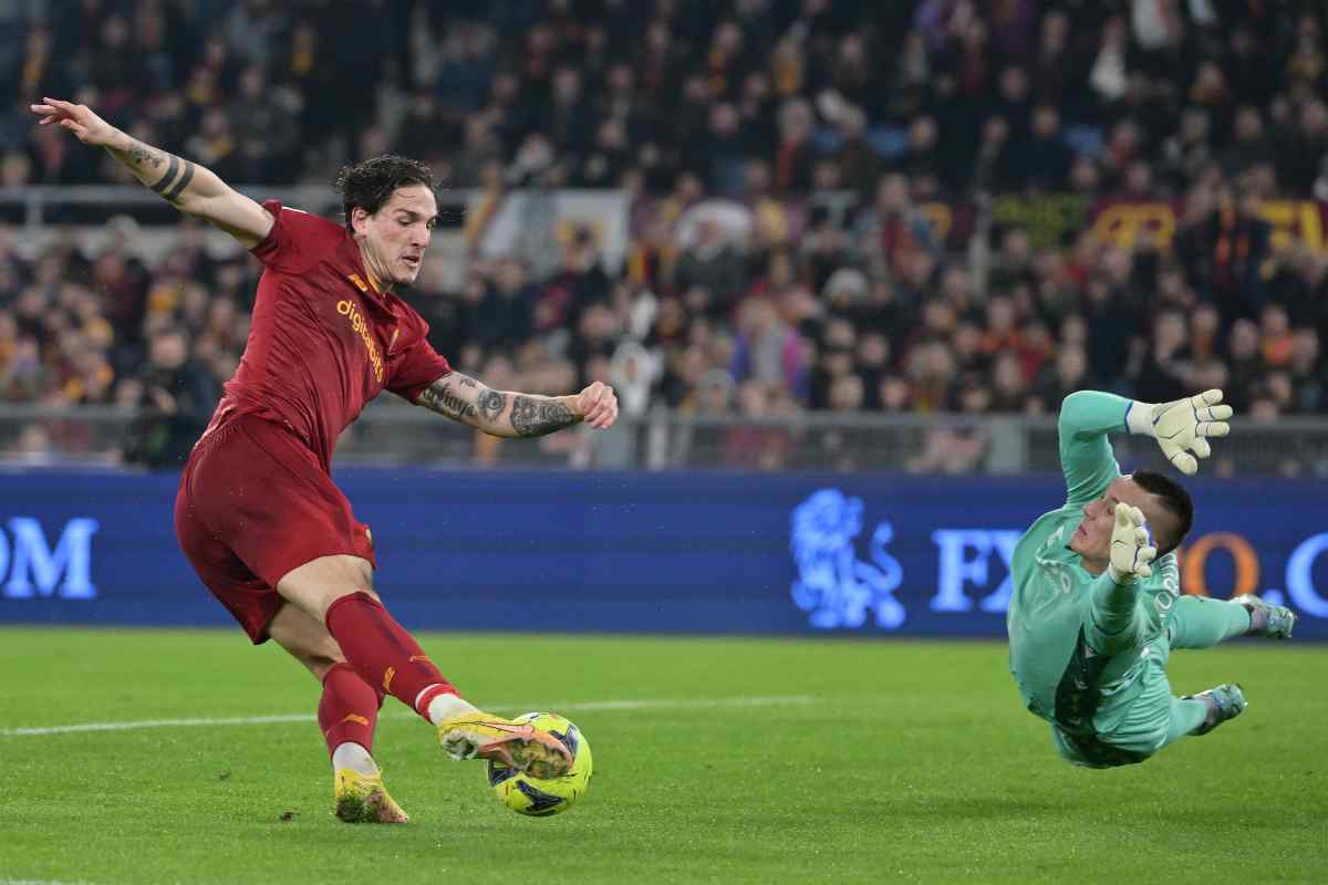 Zaniolo in azione 