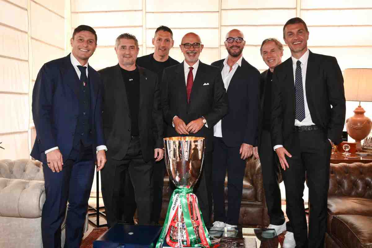 Zenga, Maldini, Zanetti a Riyadh con la Supercoppa italiana