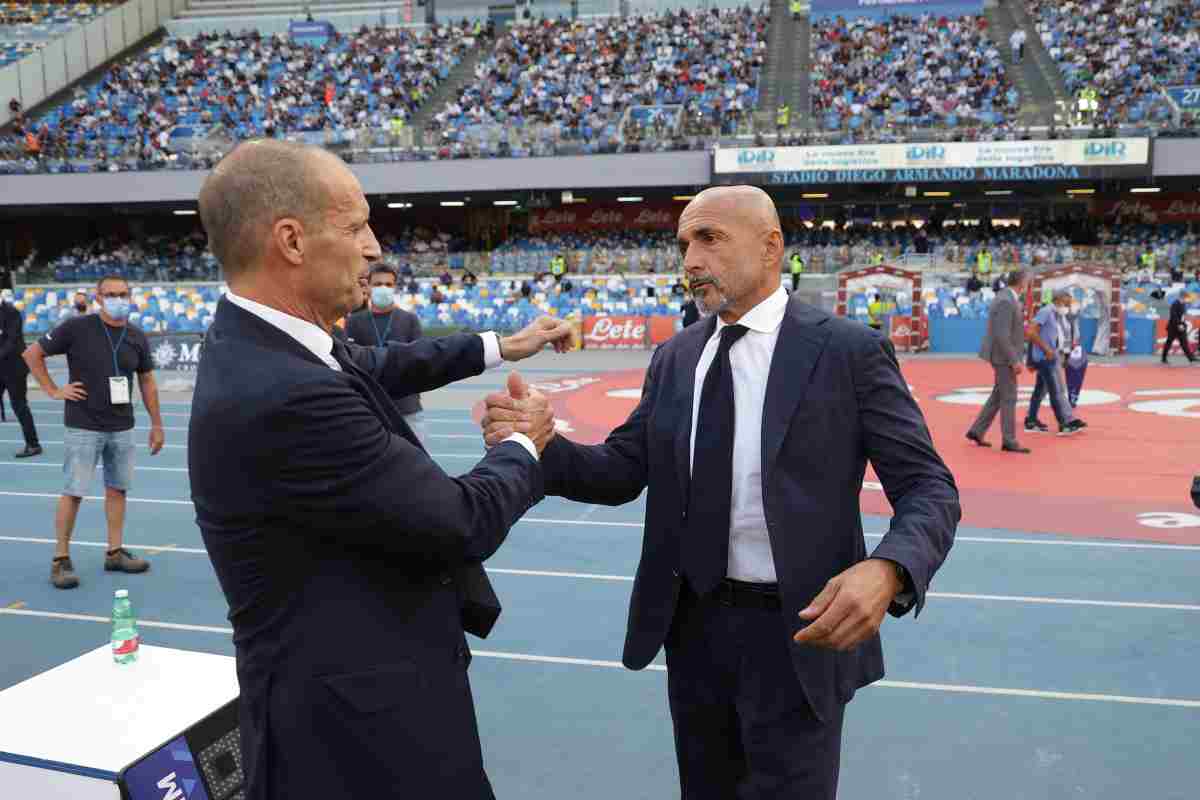 Napoli-Juventus, Allegri e Spalletti si salutano