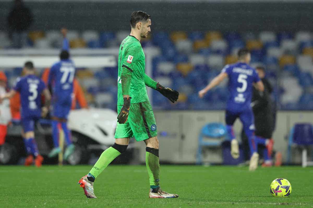 Alex Meret in campo