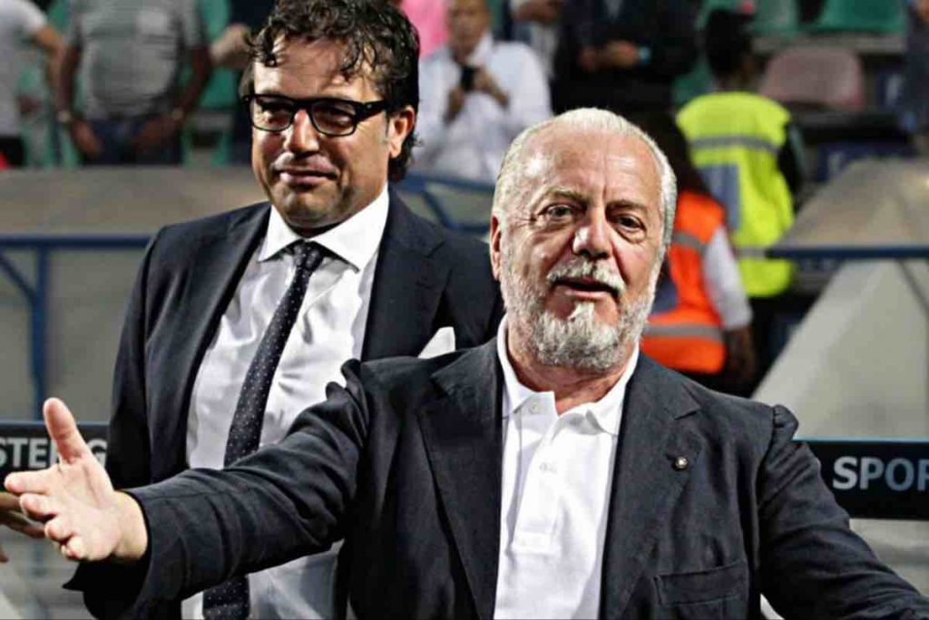 Napoli, Giuntoli e De Laurentiis osservano