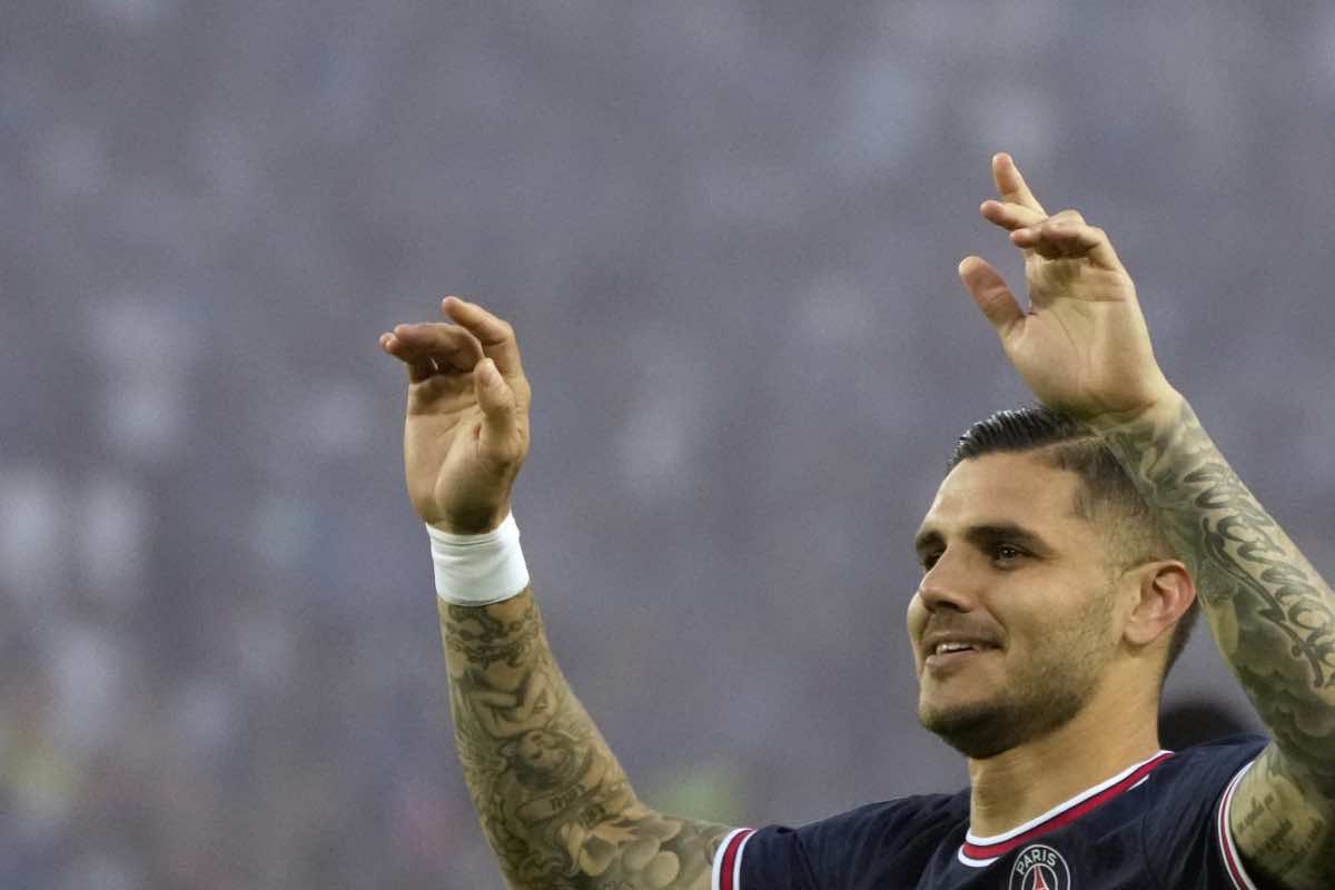 Icardi esulta ai tempi del PSG