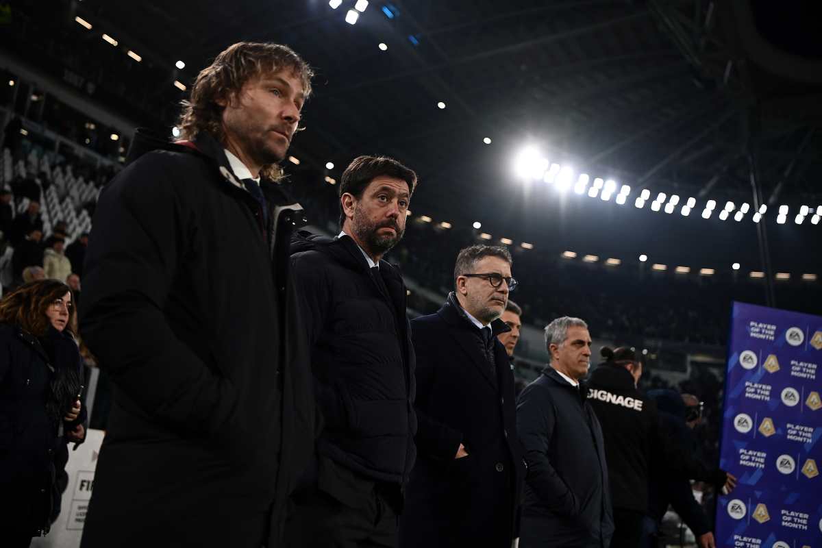 Agnelli con Nedved  e Cherubini 