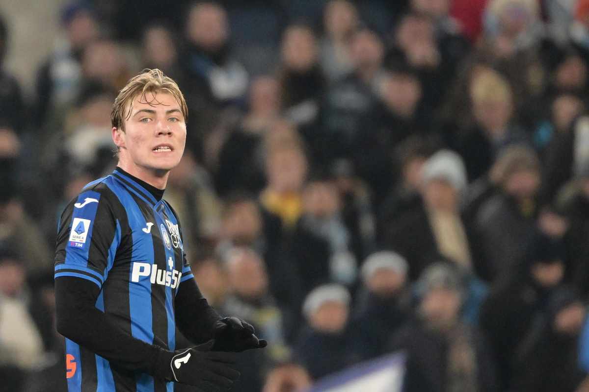 Hoilund in campo Atalanta