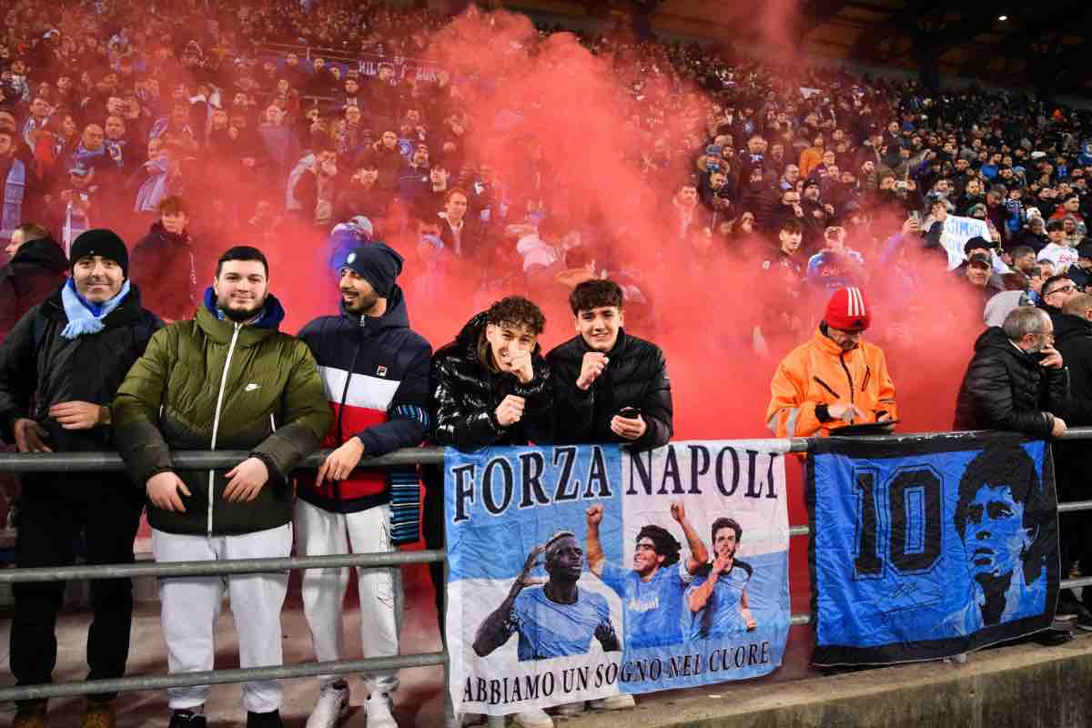 Tifosi Napoli sugli spalti