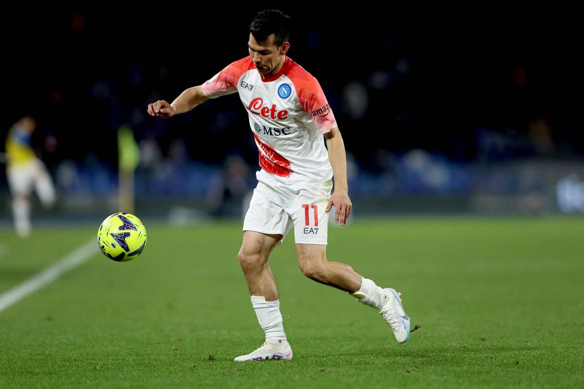 Lozano ha svolto tutto l'allenamento di oggi con il gruppo 