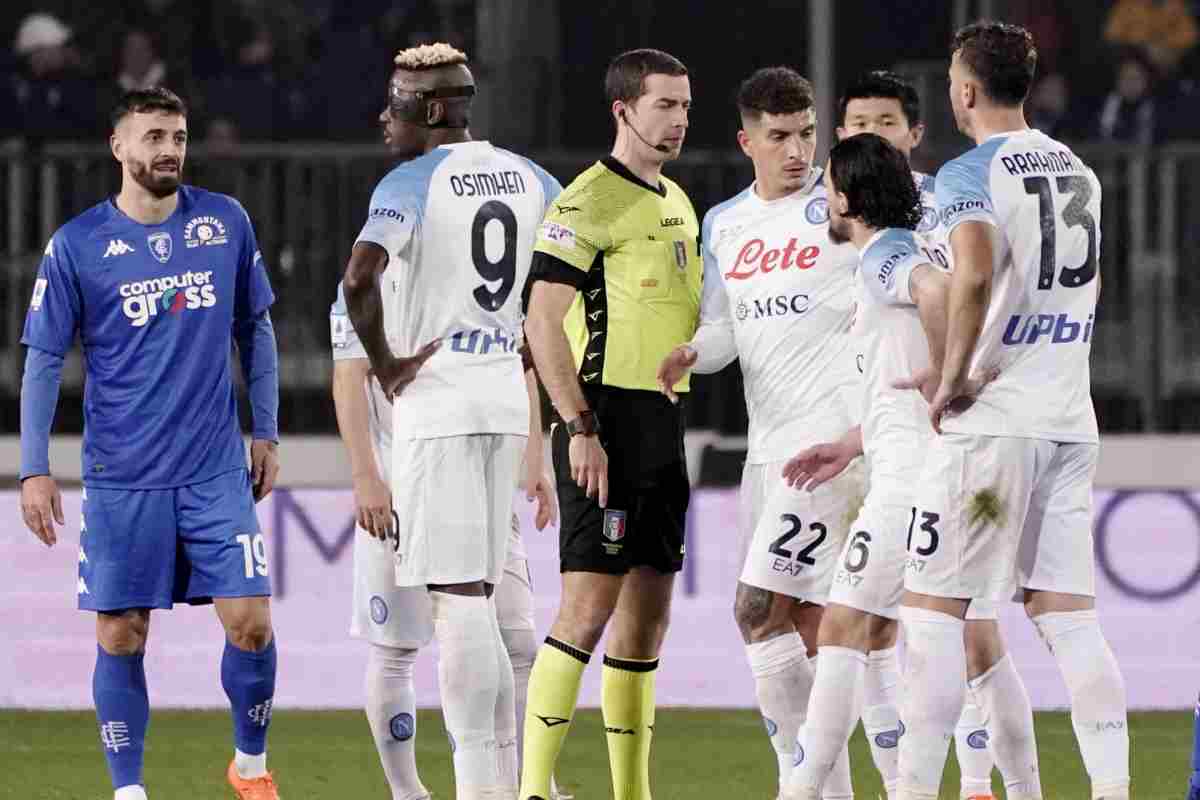 Napoli giocatori in campo