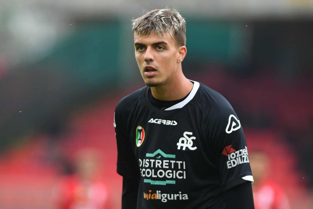 Daniel Maldini con lo Spezia