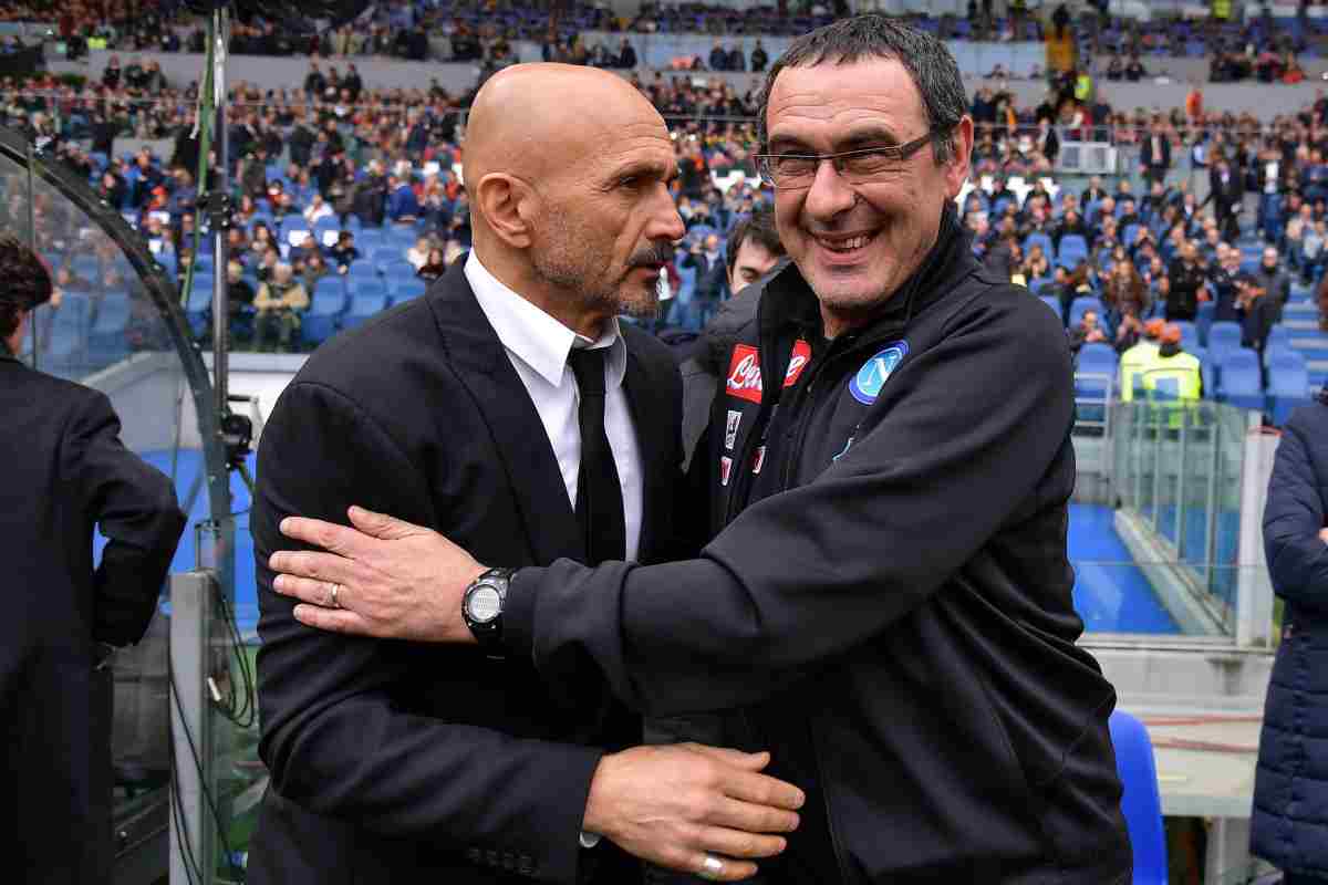 spalletti sarri 2017 roma napoli