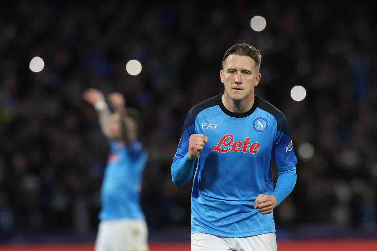 ZIelinski esulta al gol 