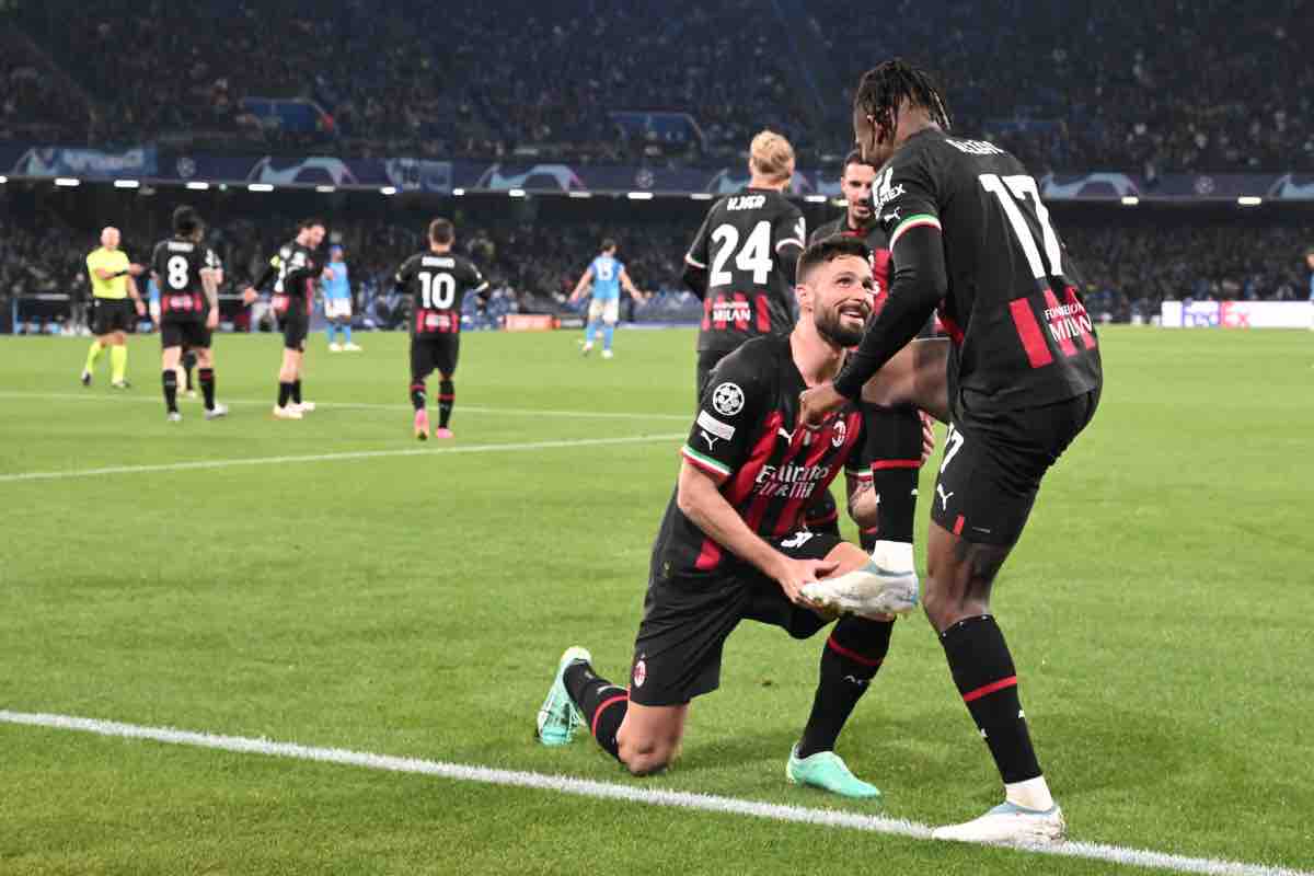 Giroud dichiarazioni Equipe Napoli Milan Champions