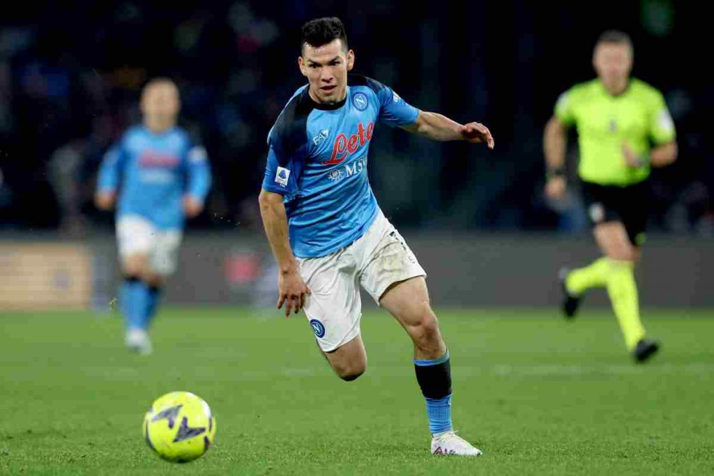 Lozano Napoli in azione