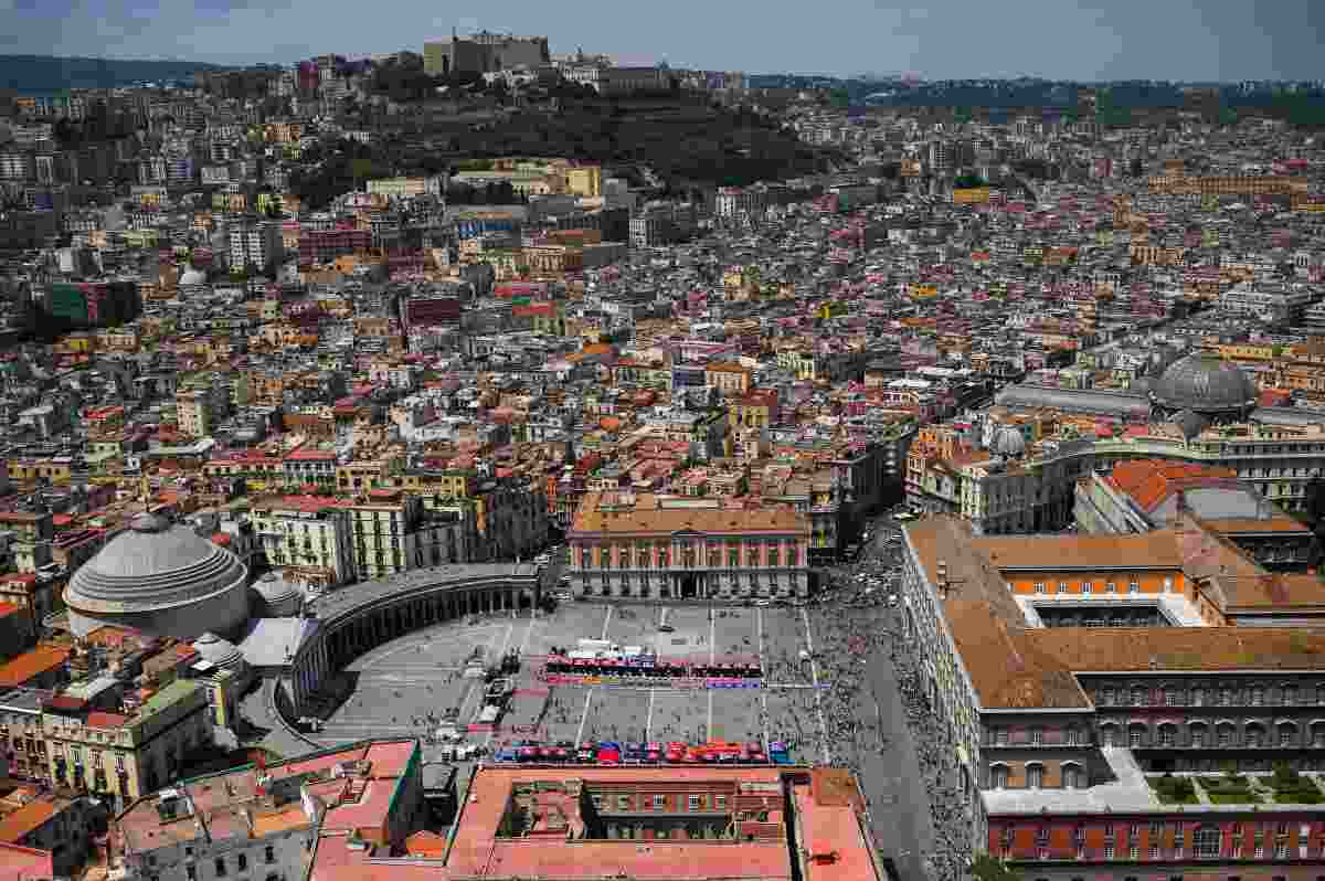 Piazza del Plebiscito sarà uno dei punti nevralgici della festa scudetto del Napoli 
