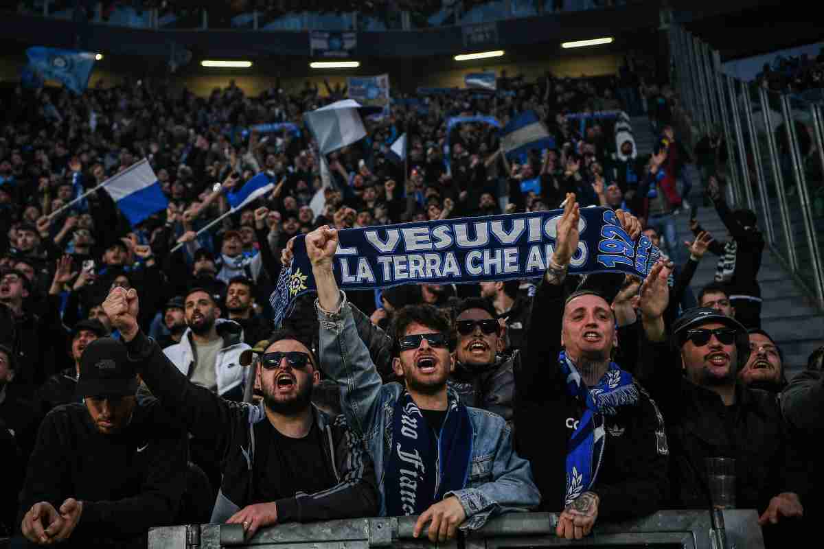 Tifosi Napoli all'Allianz 