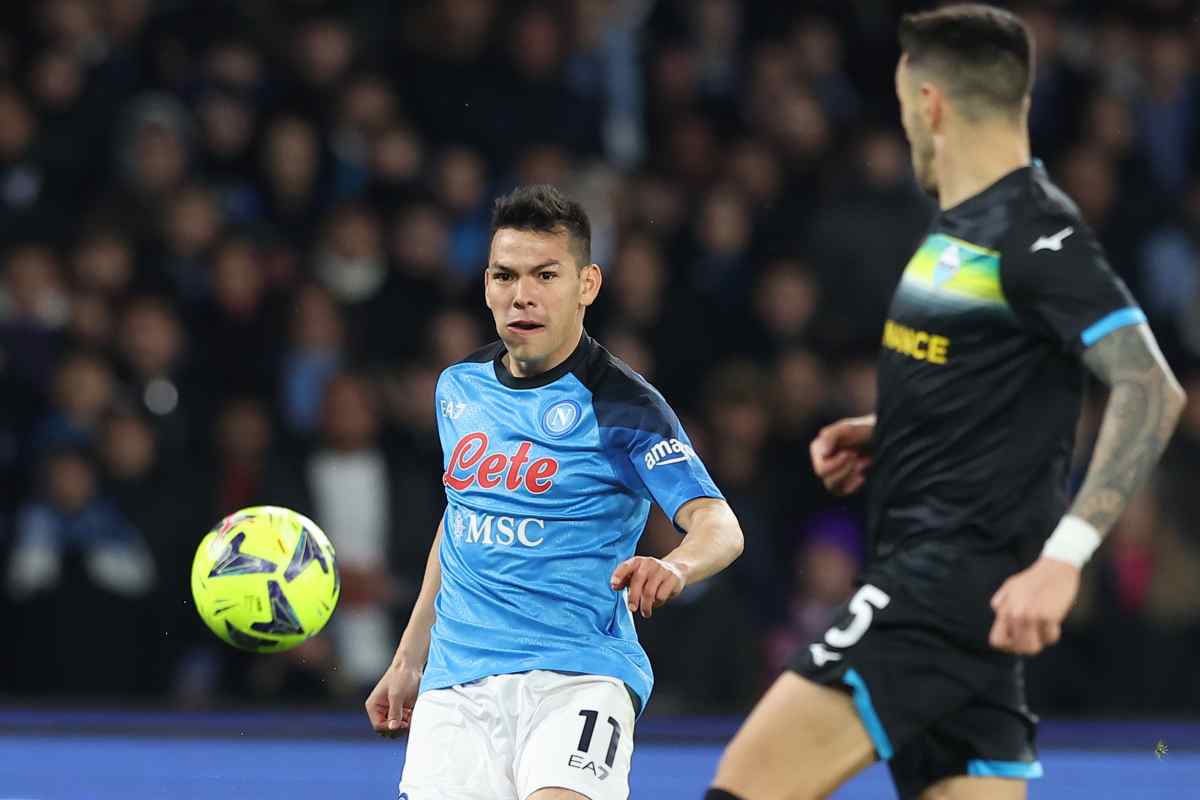 lozano del napoli piace in premier league