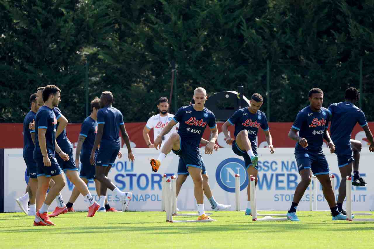 Allenamento Napoli