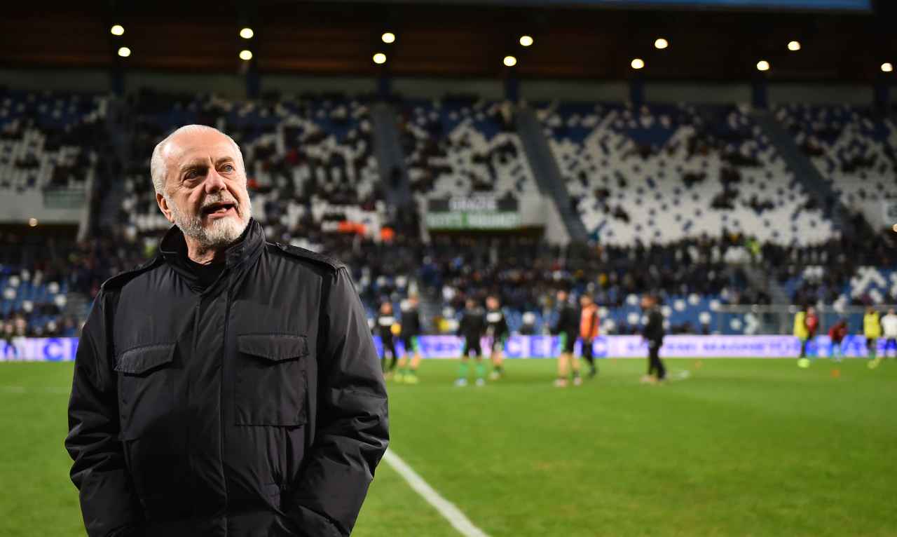 Napoli, De Laurentiis in campo