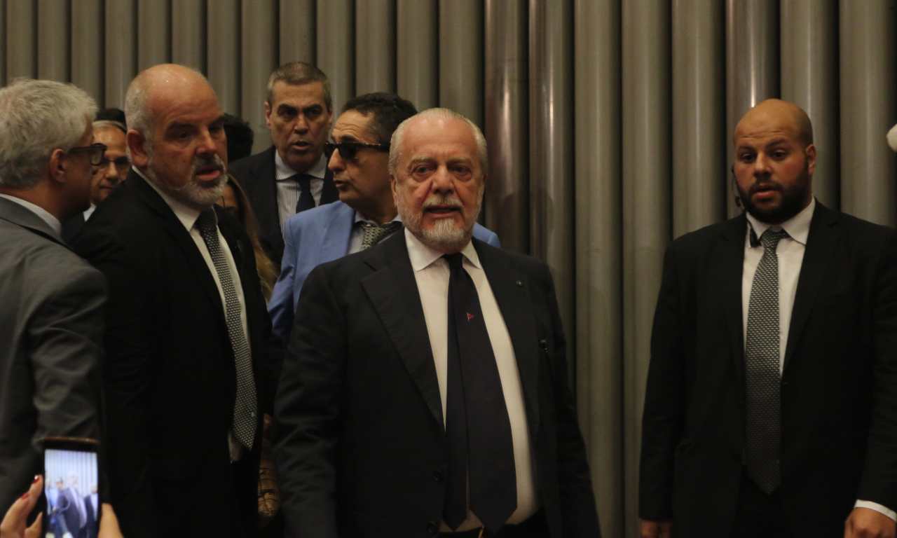 Napoli, il presidente De Laurentiis