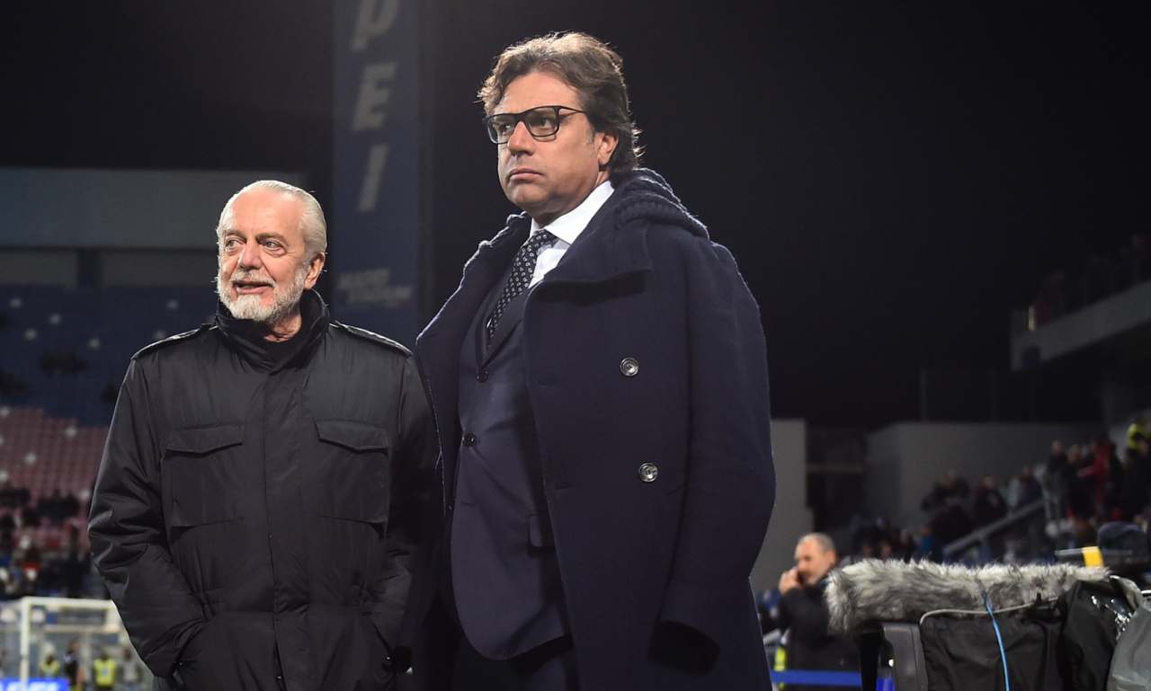 Napoli, Giuntoli e De Laurentiis in campo