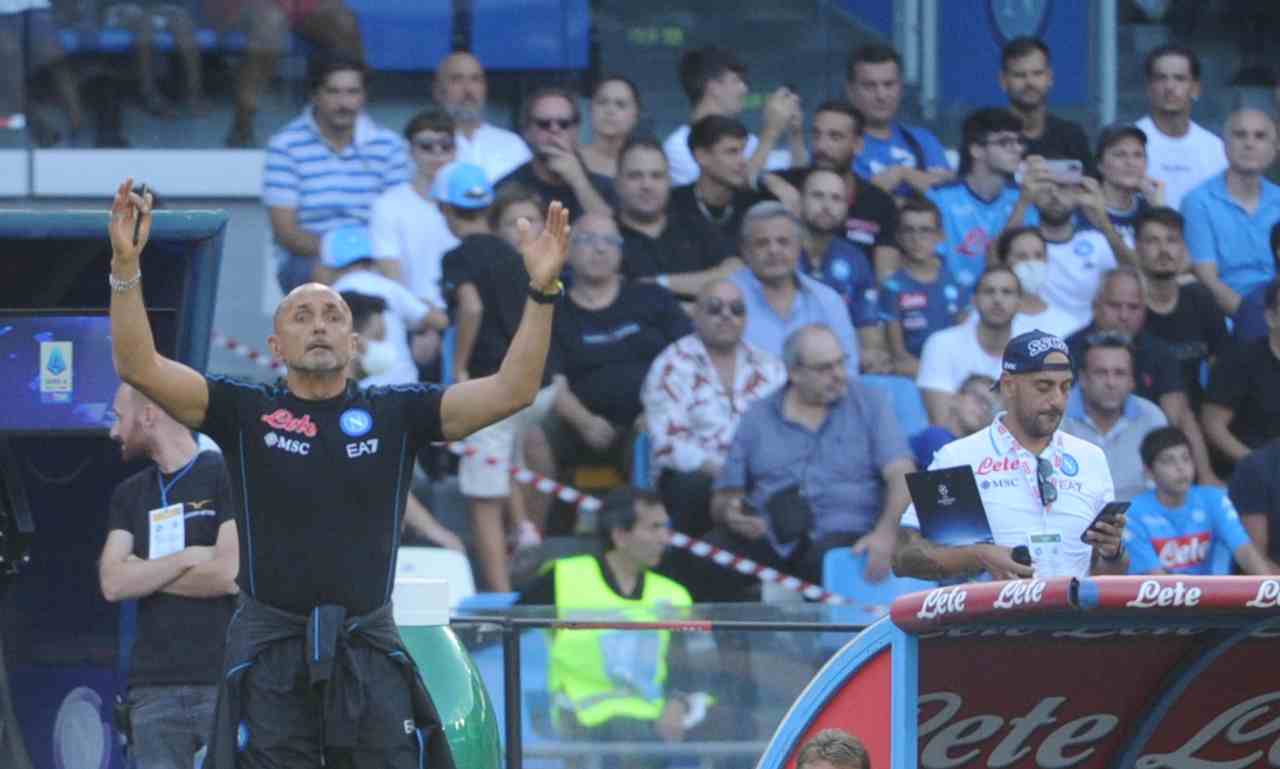 Napoli-Monza, Spalletti a bordo campo