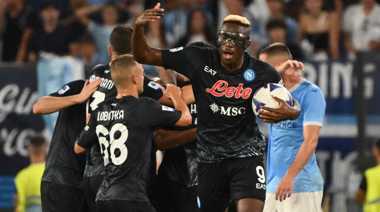 Napoli, la squadra esulta