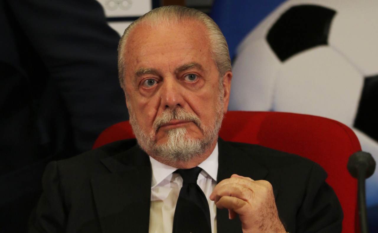 Napoli, il presidente Aurelio De Laurentiis perplesso