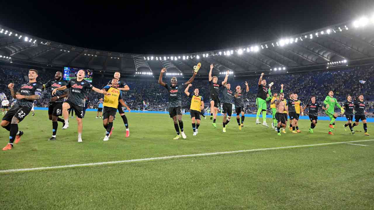 Lazio-Napoli in campo