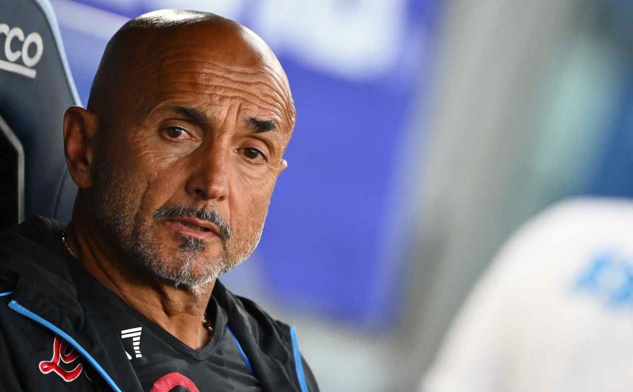 Napoli-Spezia, Spalletti in panchina