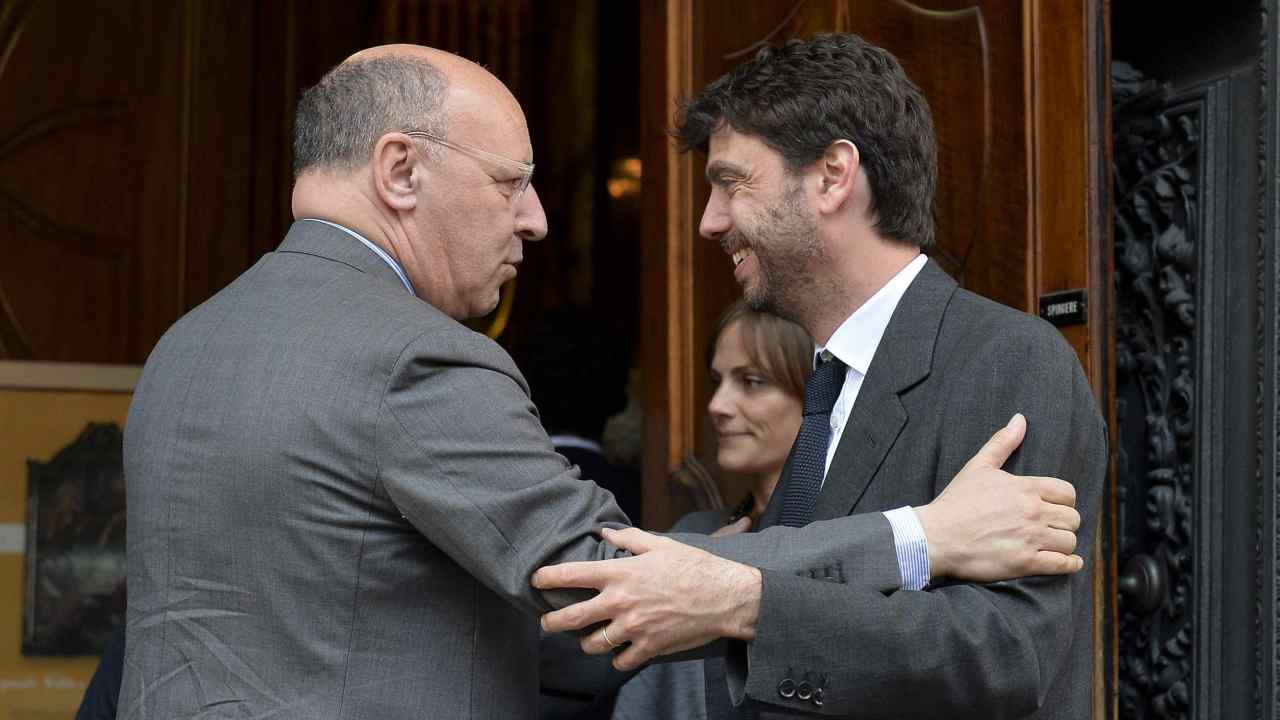 Marotta e Agnelli si salutano