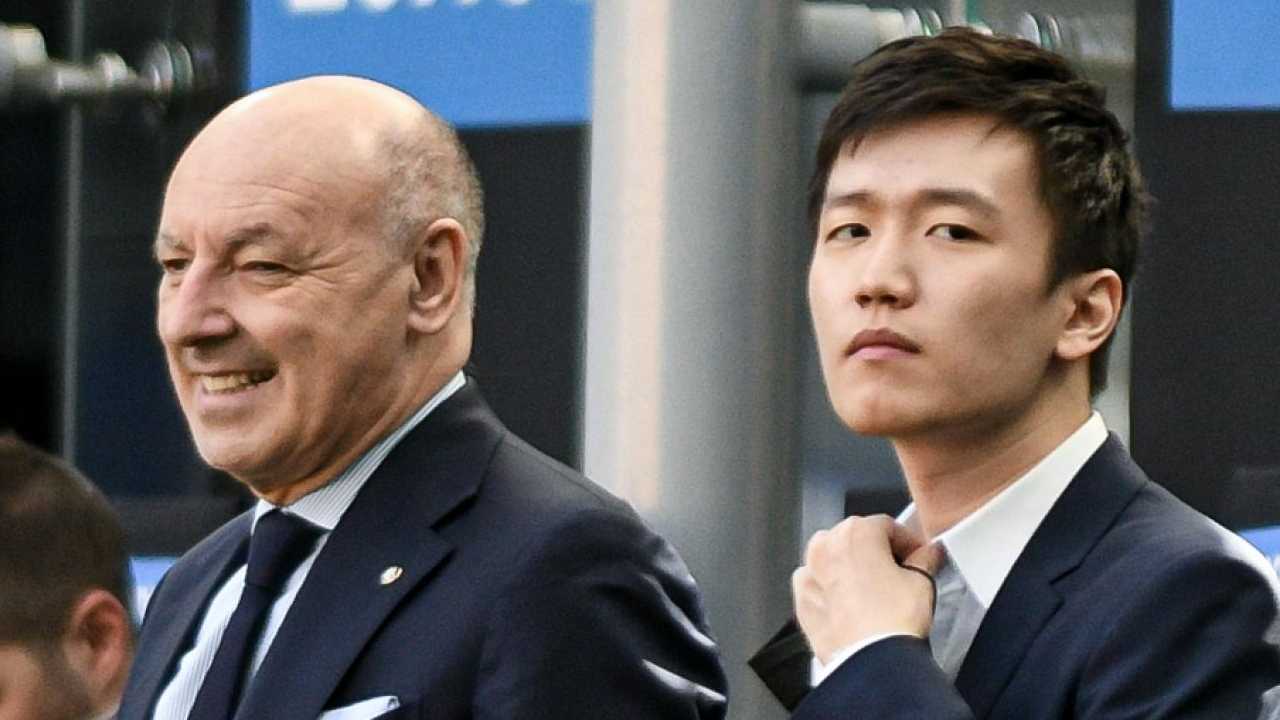 Marotta e Zhang a bordocampo Inter