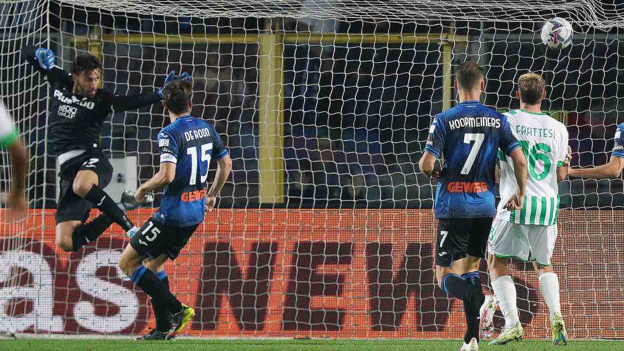 Atalanta-Sassuolo in campo