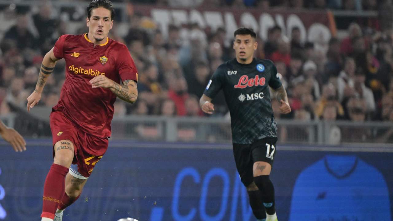 Roma-Napoli in campo