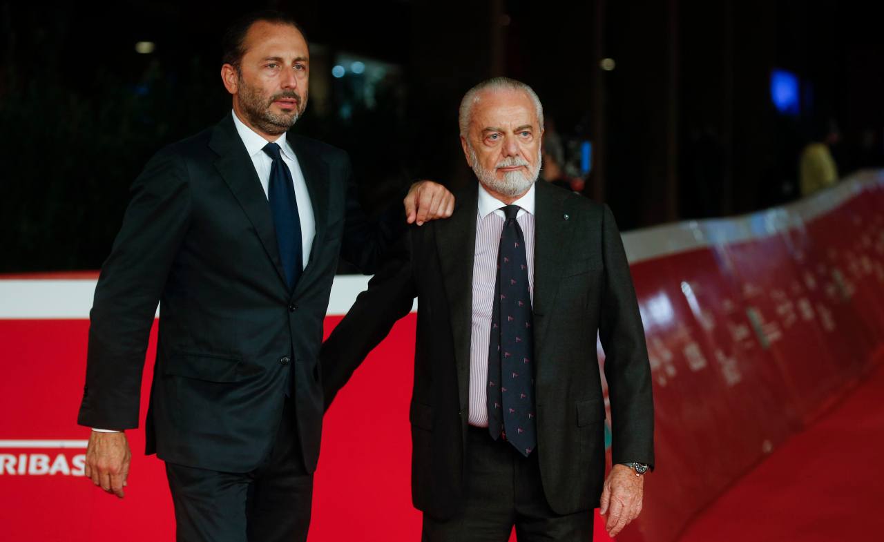 Aurelio con Luigi De Laurentiis