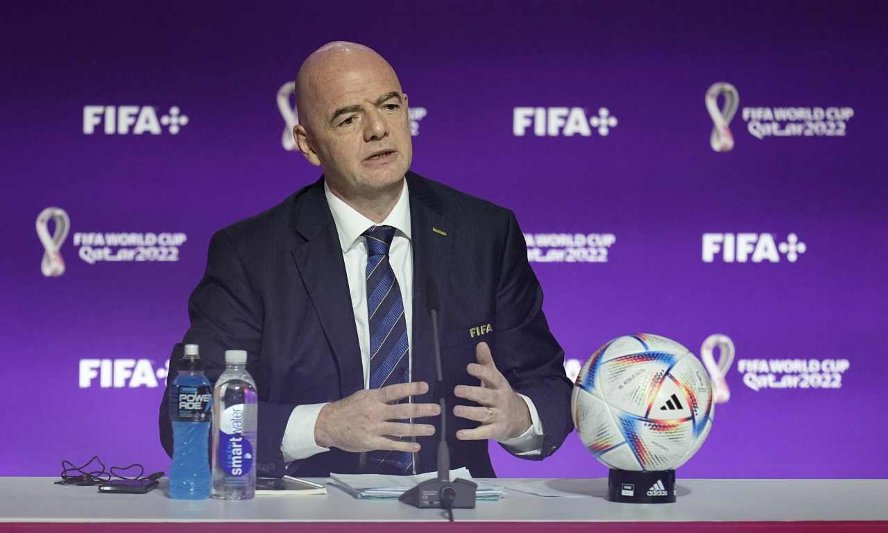 Infantino in conferenza stampa