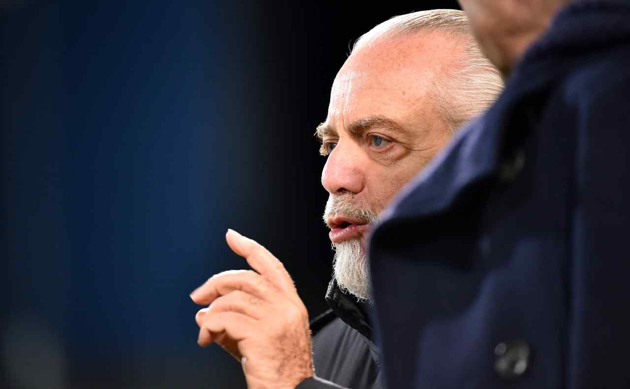 Napoli, primo piano di De Laurentiis