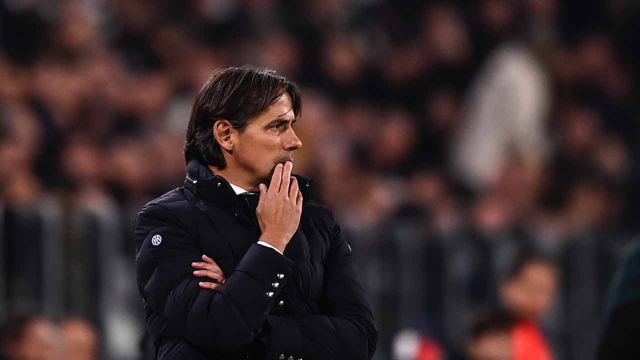 Simone Inzaghi pensieroso