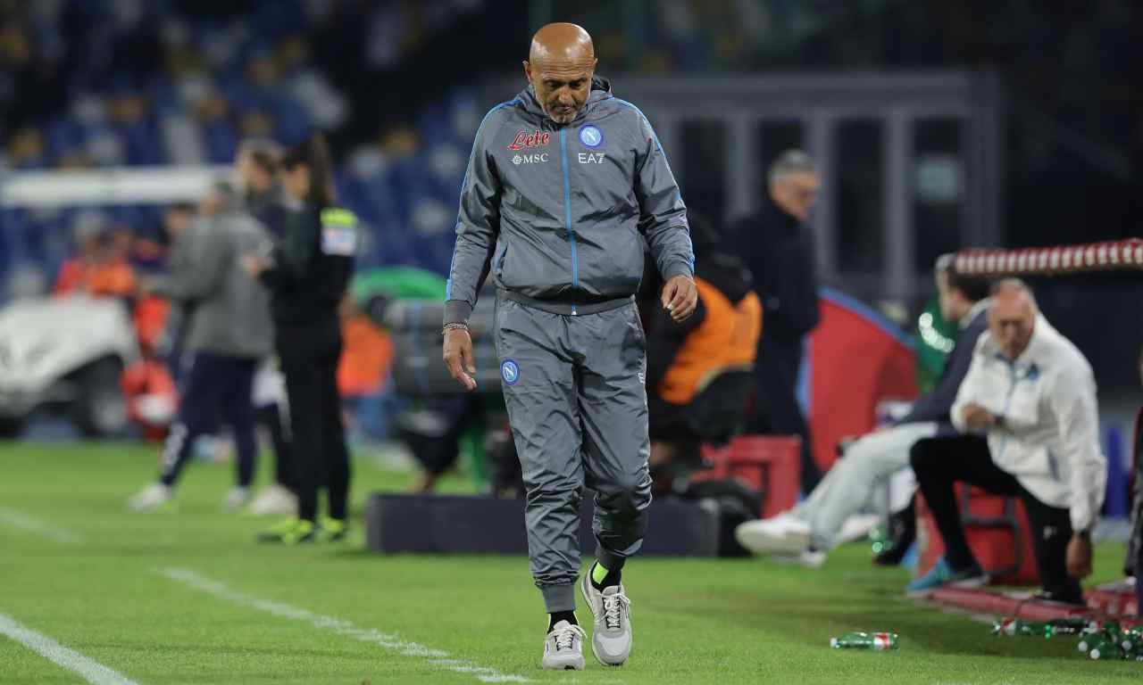 Napoli, Spalletti a testa bassa