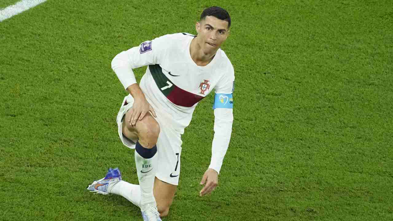 Cristiano Ronaldo ai Mondiali in campo con il Portogallo