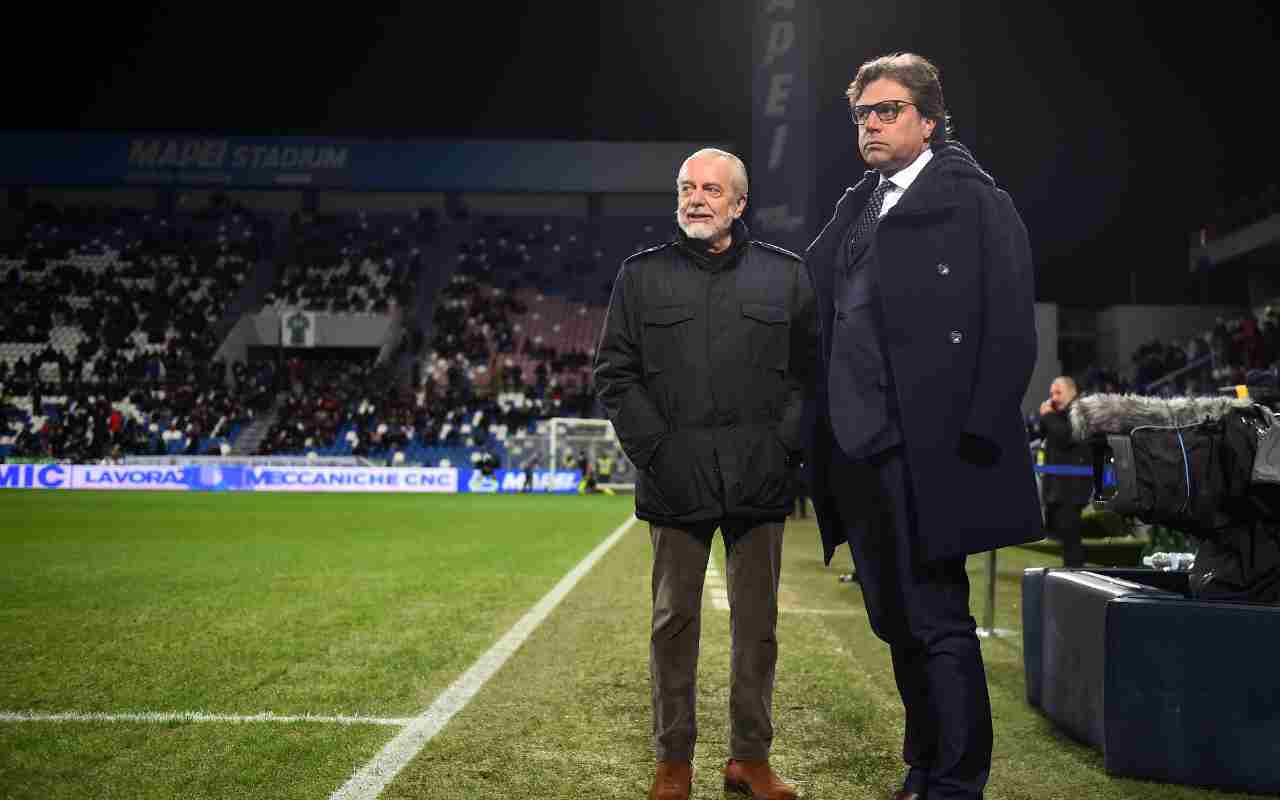 De Laurentiis e Giuntoli Napoli