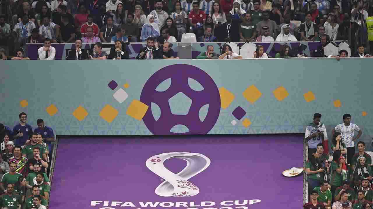 Striscione Mondiali Qatar 2022