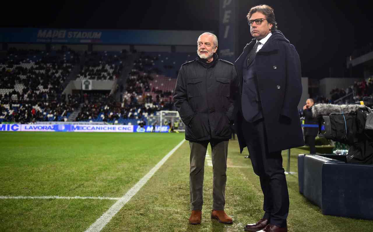 Giuntoli con De Laurentiis