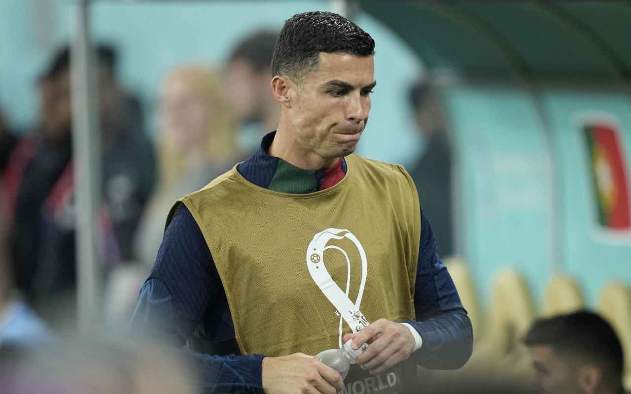 Cristiano Ronaldo verso la panchina