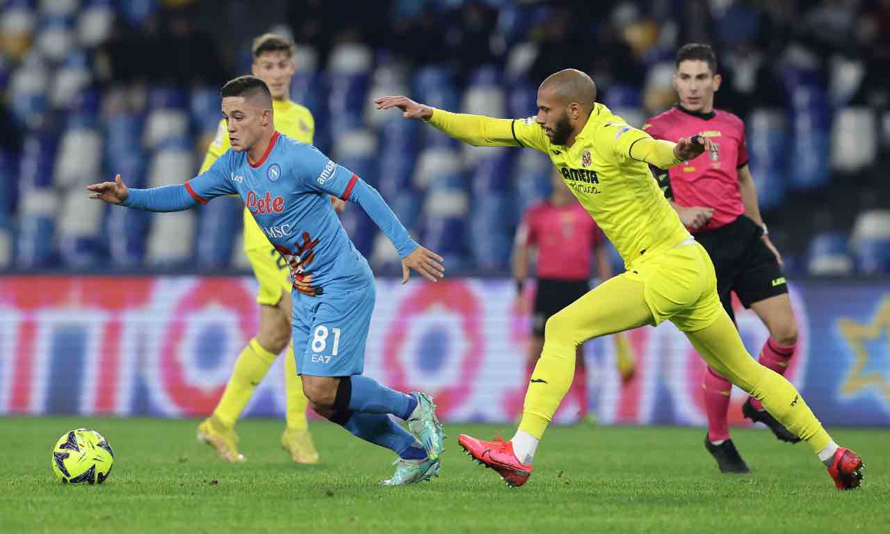 Raspadori in Napoli-Villarreal