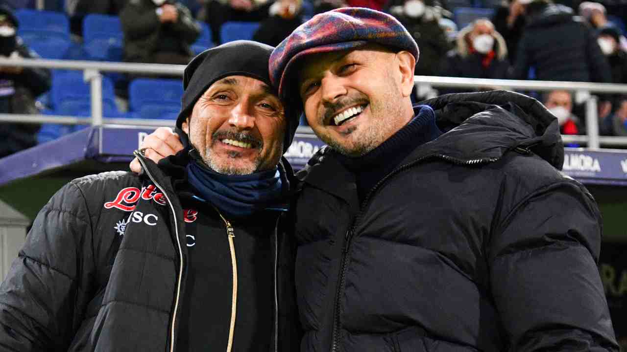 Spalletti e Mihajlovic si abbracciano