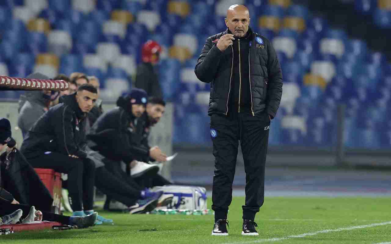 Spalletti osserva Napoli-Lille