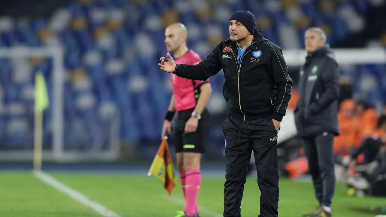 Spalletti a bordocampo Napoli