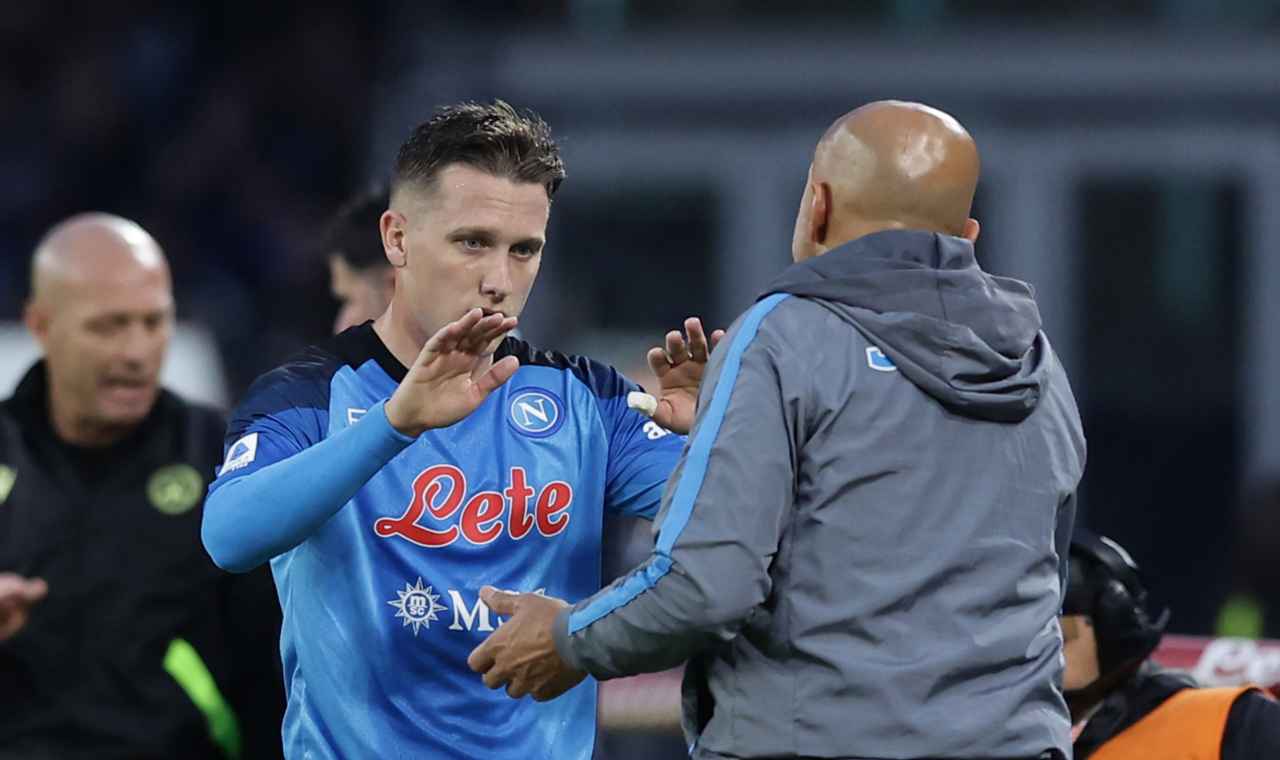 Spalletti con Zielinski