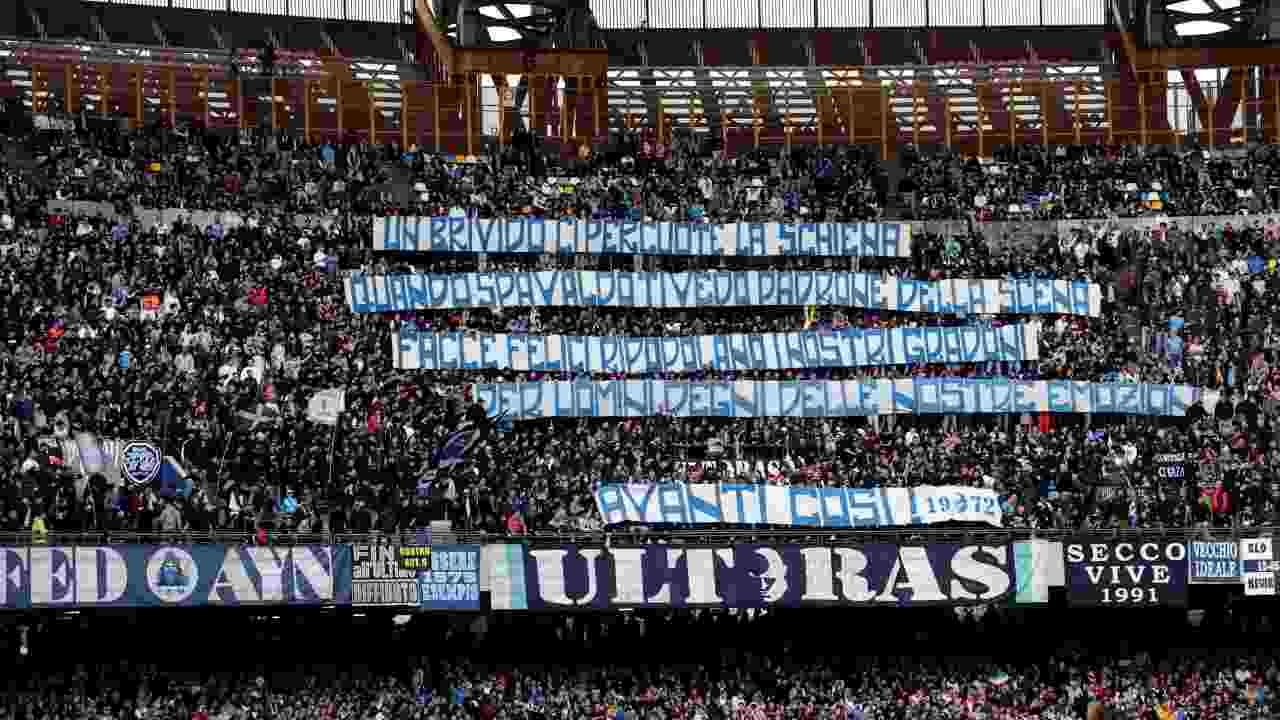 Tifosi del Napoli sugli spalti