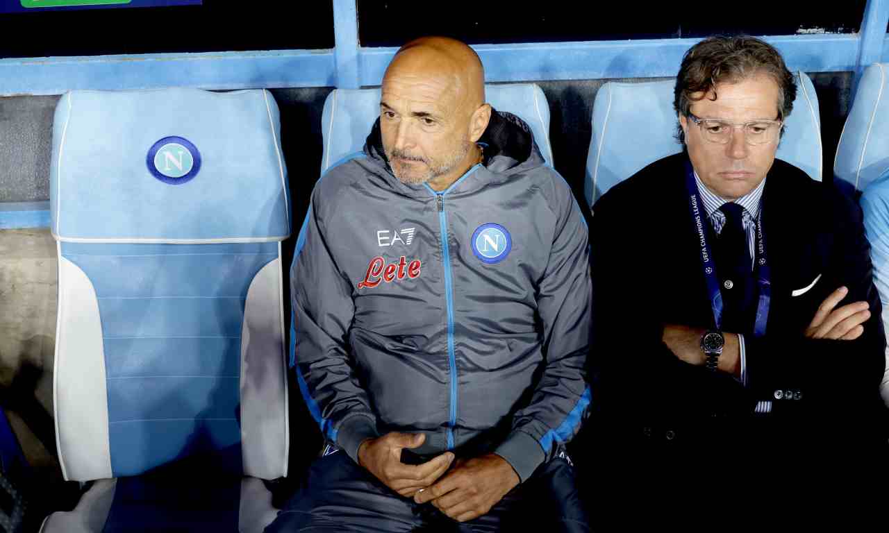 Napoli, Giuntoli e Spalletti in panchina