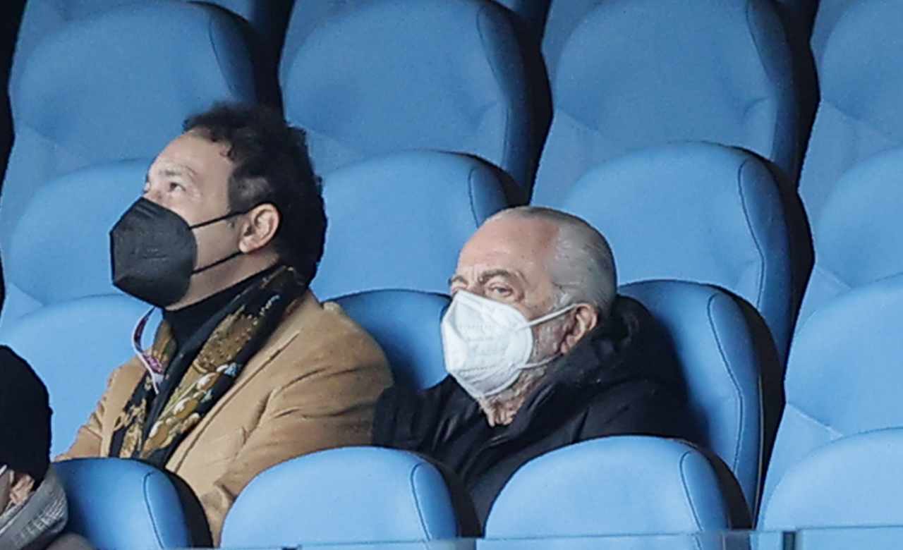 Napoli, Iervolino e De Laurentiis in tribuna